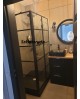 Szklana kabina prysznicowa typu loft